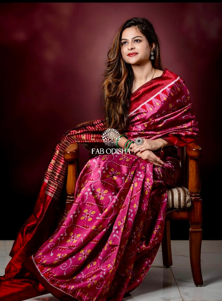 "GULAB MANOHARI" ELITE MULBERRY HANDLOOM SILK SAREE