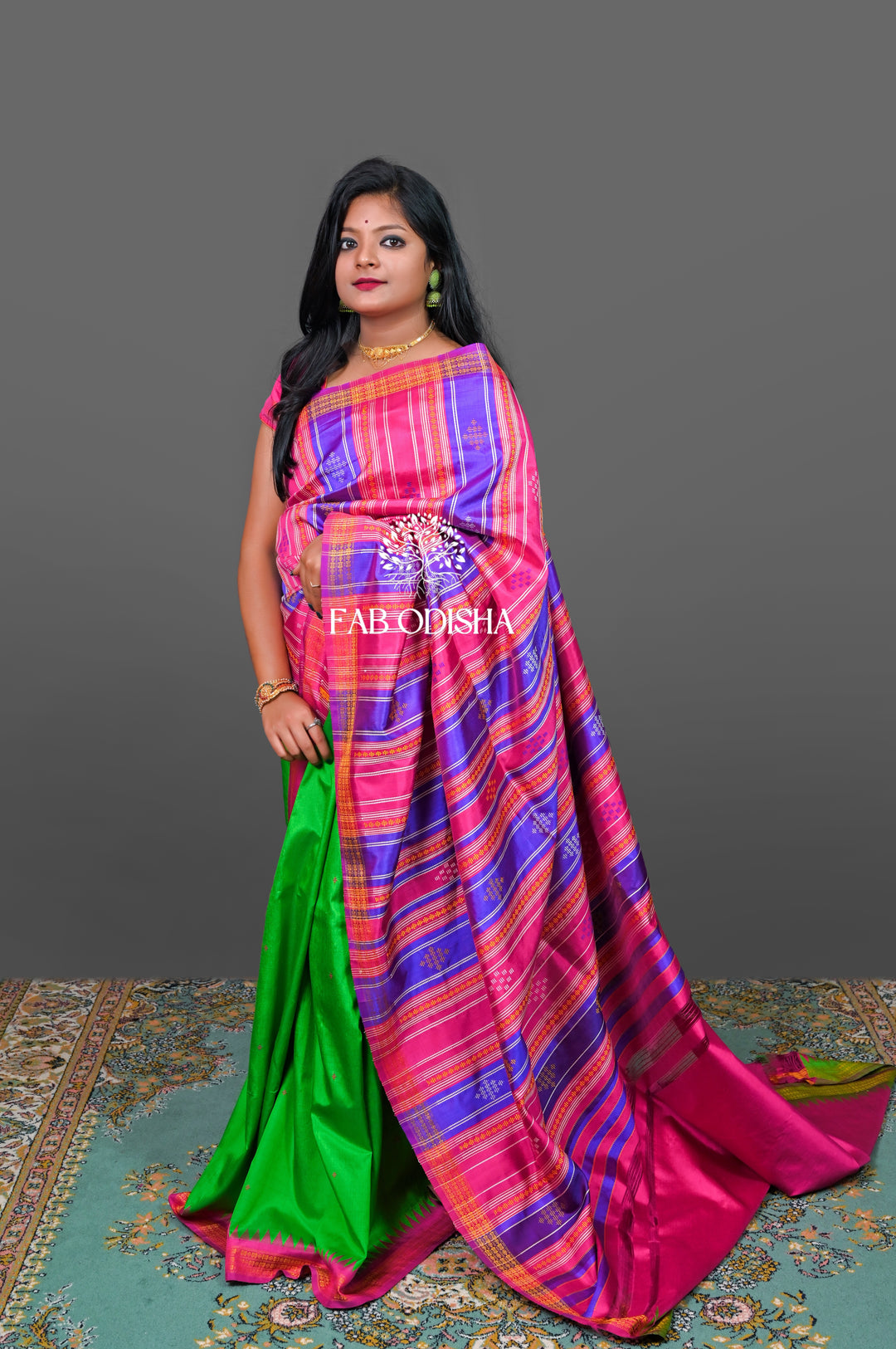 SAMANTARA" DOUBLE ANCHAL BERHAMPURI SILK PATTA