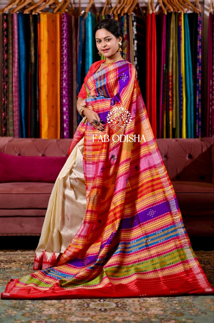 TRADITIONAL DOUBLE ANCHAL BERHAMPURI PATTA SAREE