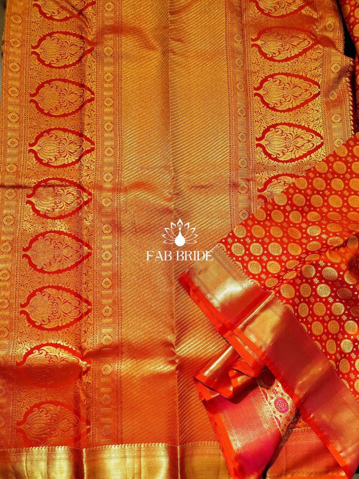 "MALANG-E-LAAL" PURE TISSUE SILK KANJIVARAM SAREE