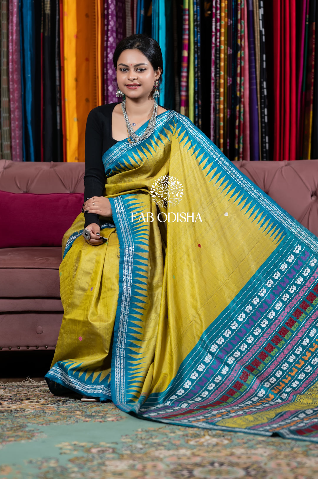 MELLOW WHISPERING TALES FINE TUSSAR JALLA SAREE