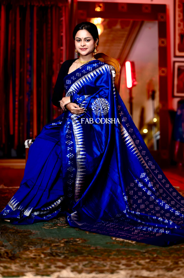 NEEL-ASMANI PASSAPALI BORDER ELITE MULBERRY HANDLOOM SILK SAREE