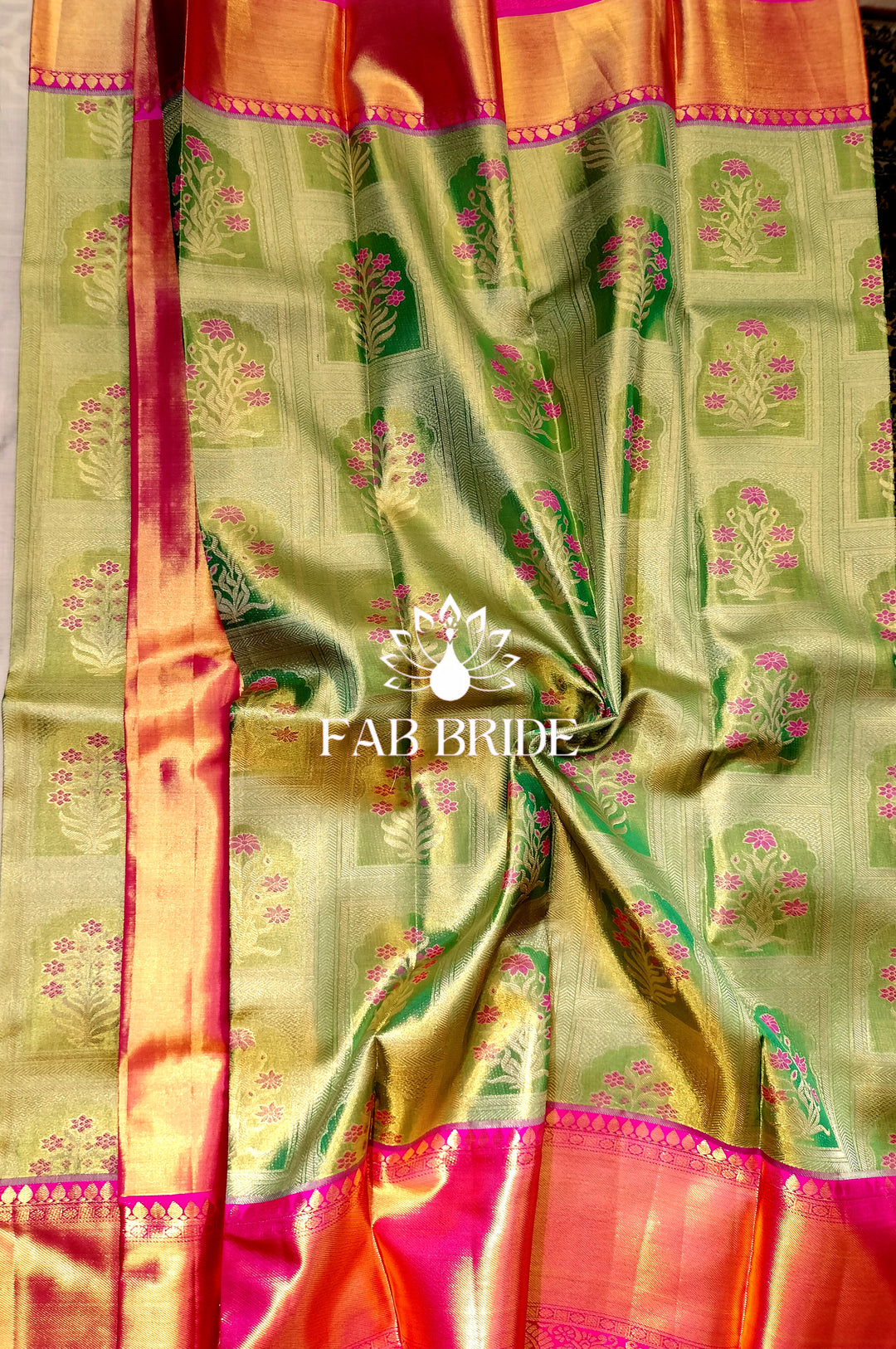 "JHAROKA-E-GULSHAN" PURE TISSUE SILK KANJIVARAM SAREE