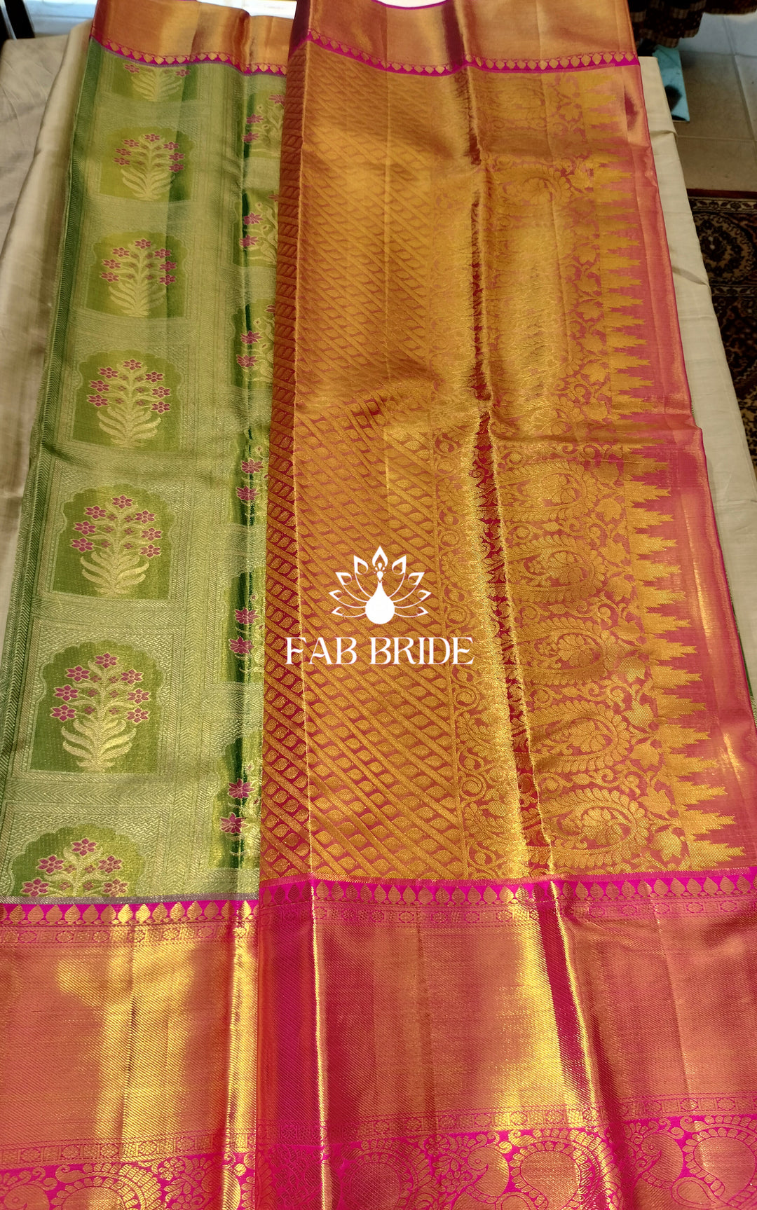 "JHAROKA-E-GULSHAN" PURE TISSUE SILK KANJIVARAM SAREE