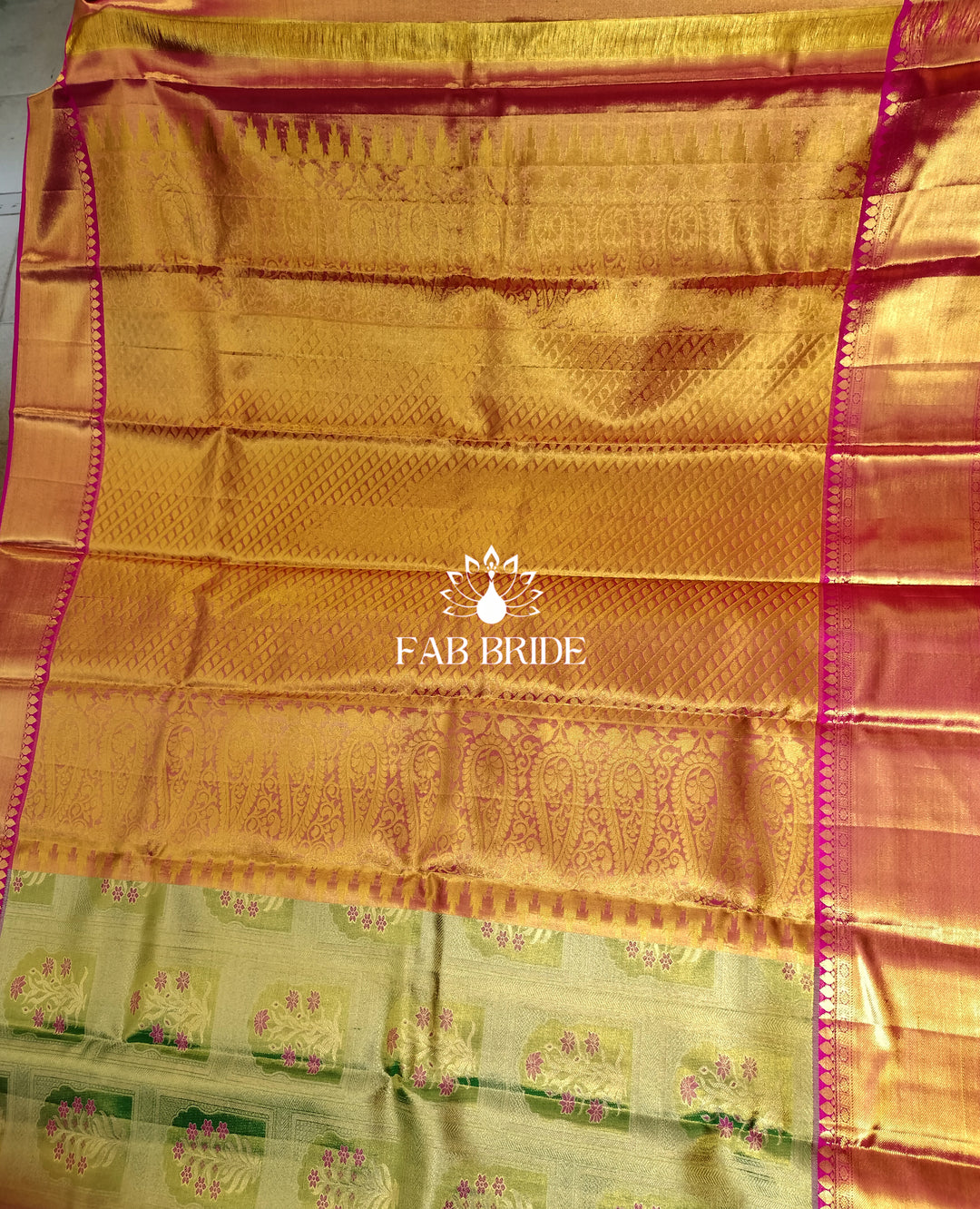 "JHAROKA-E-GULSHAN" PURE TISSUE SILK KANJIVARAM SAREE