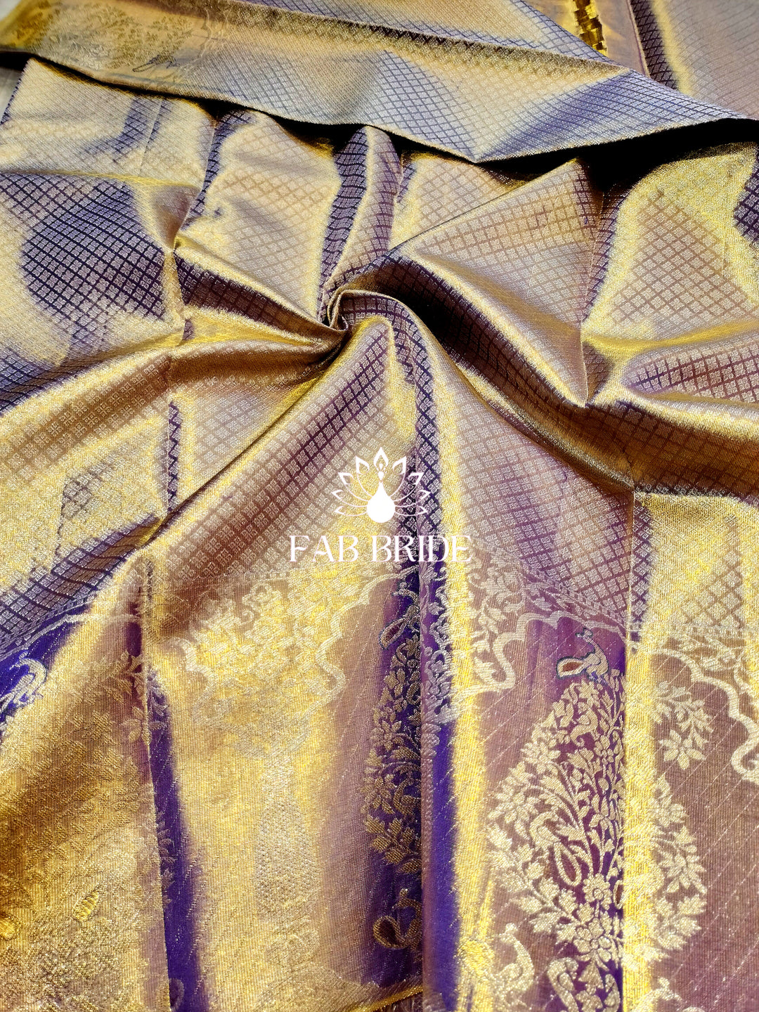 "EARTHY TONES OF LUXURY" PURE TISSUE SILK KANJIVARAM SAREE