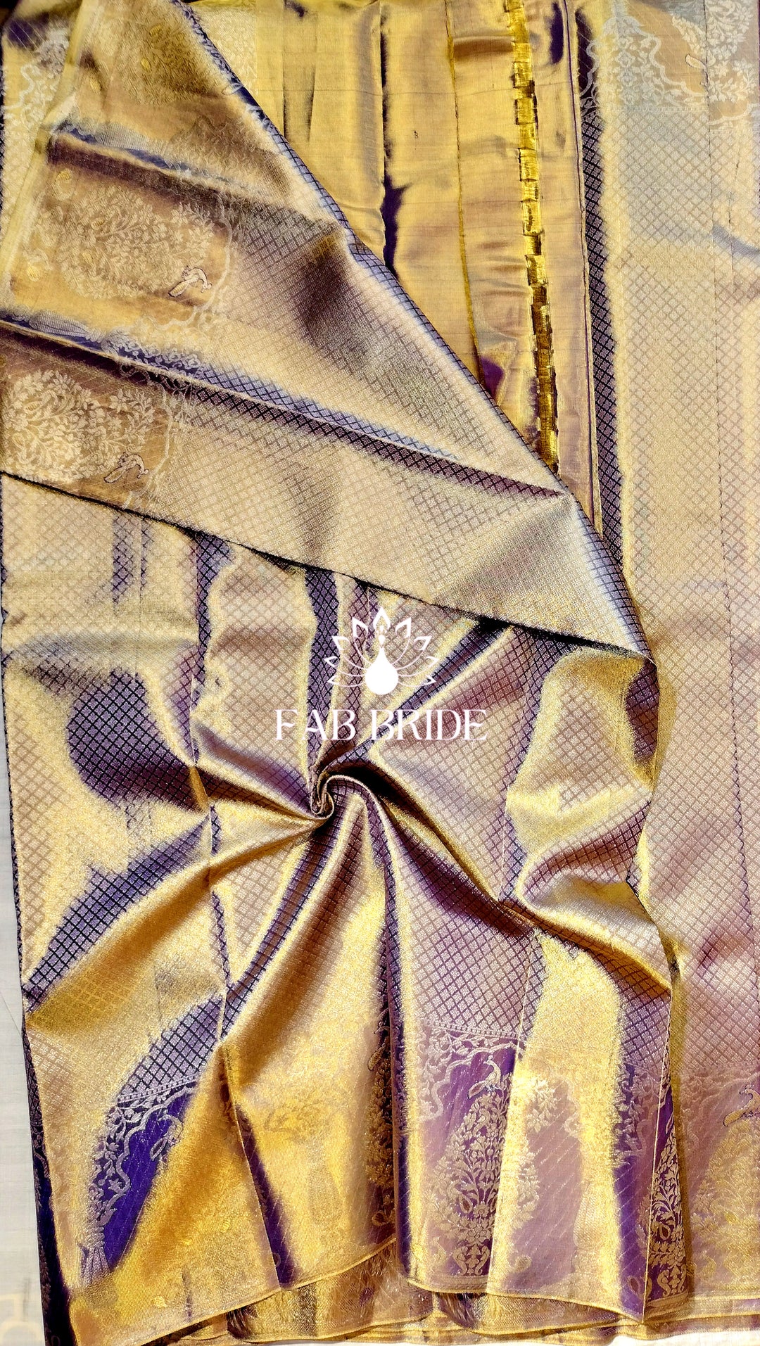 "EARTHY TONES OF LUXURY" PURE TISSUE SILK KANJIVARAM SAREE