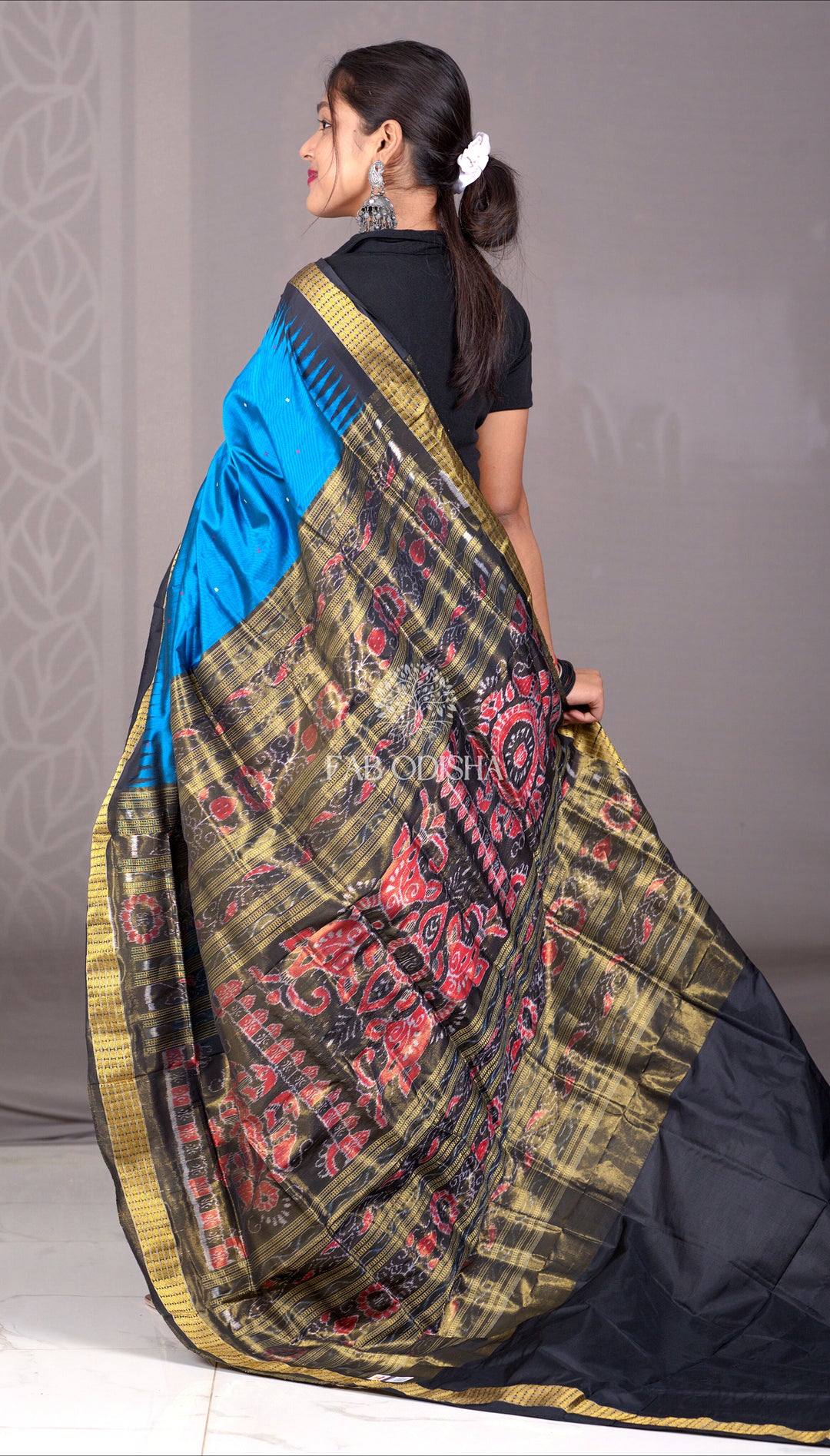 "NEEL SWAROOPINI" SAMBALPURI TISSUE SILK SAREE