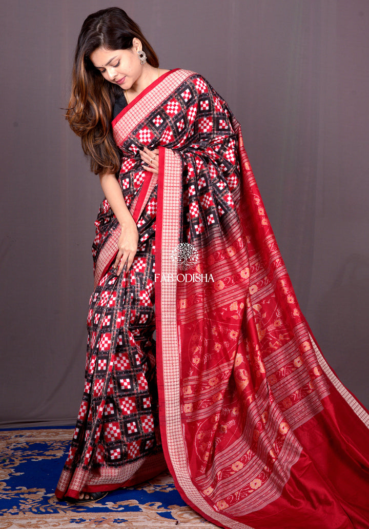 PRACHEEN PASAPALLI SAMBALPURI LUXURIOUS SILK SAREE