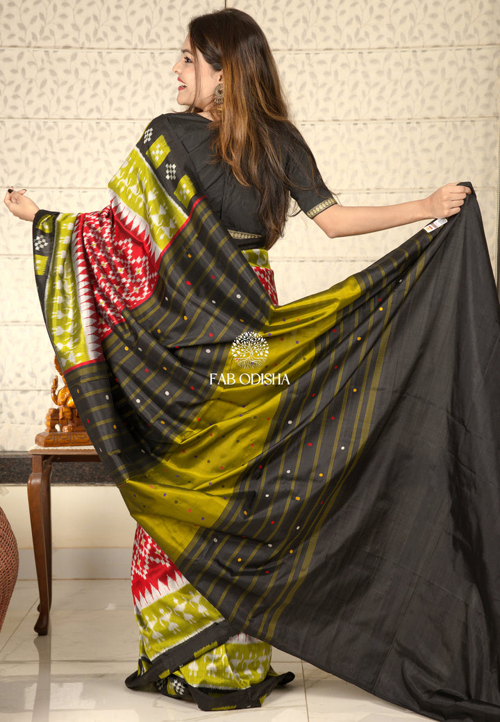 "REJOICING CULTURES" ELITE MULBERRY HANDLOOM SILK SAREE