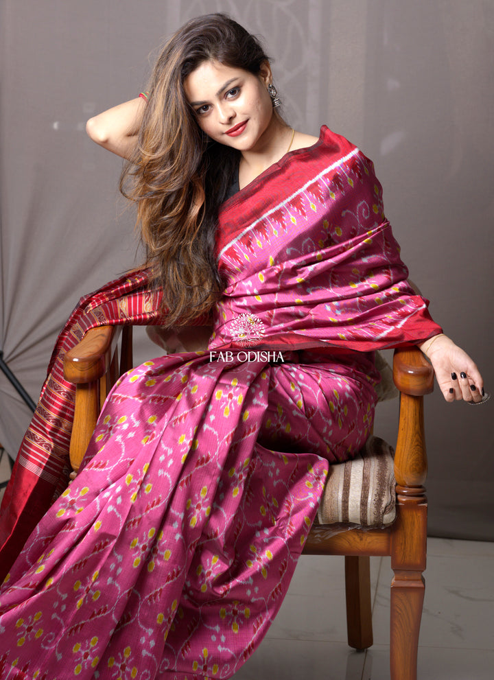 "GULAB MANOHARI" ELITE MULBERRY HANDLOOM SILK SAREE