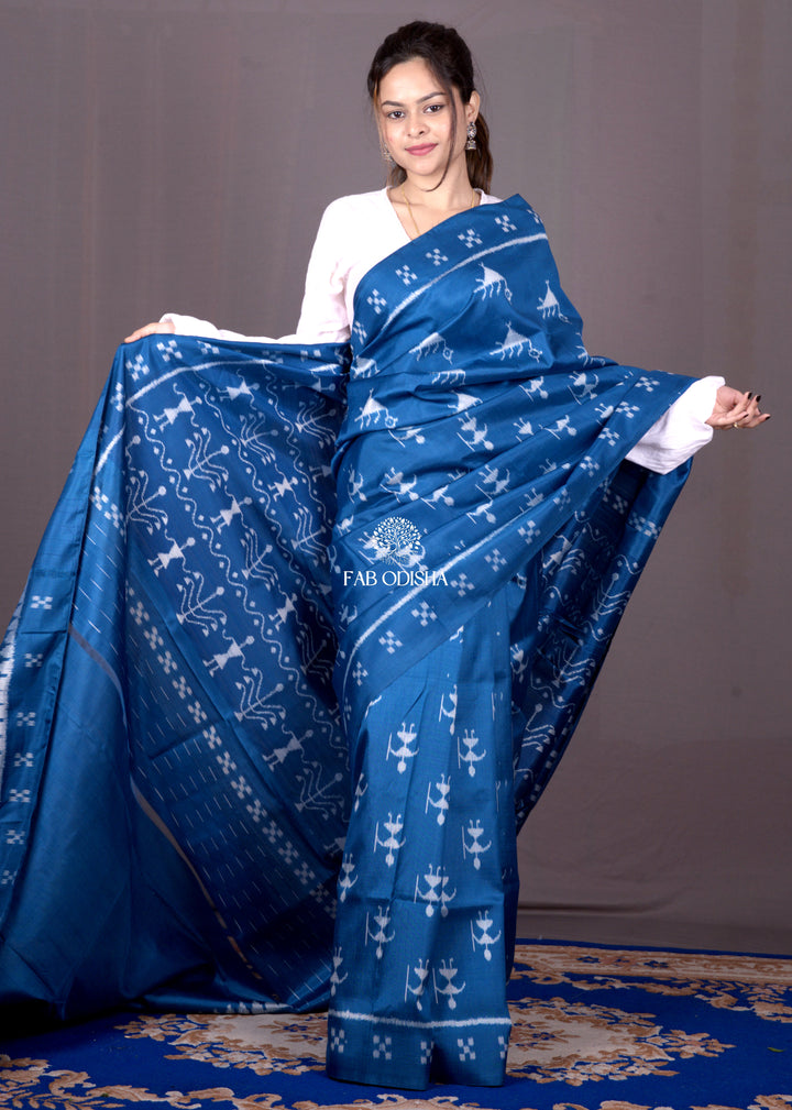 "SANSAAR-CHAKRA" ELITE MULBERRY HANDLOOM SILK SAREE