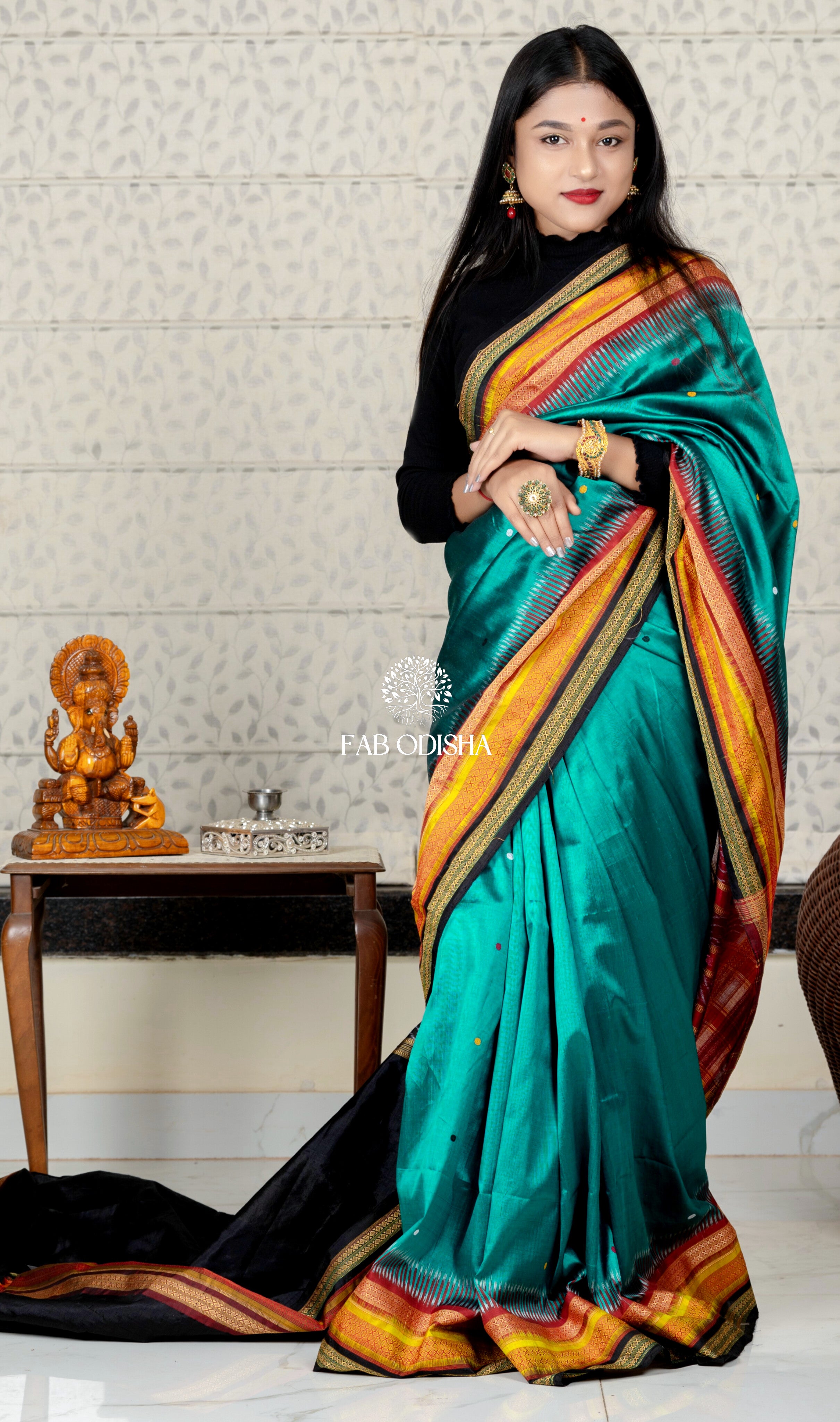 Tussar Silk Saree With Blouse | Tusar store Silk Saree | Pure Handloom Saree | Silk Sari | Brush Trail Saree | Batik Mulberry Sari | Mulberry Sari