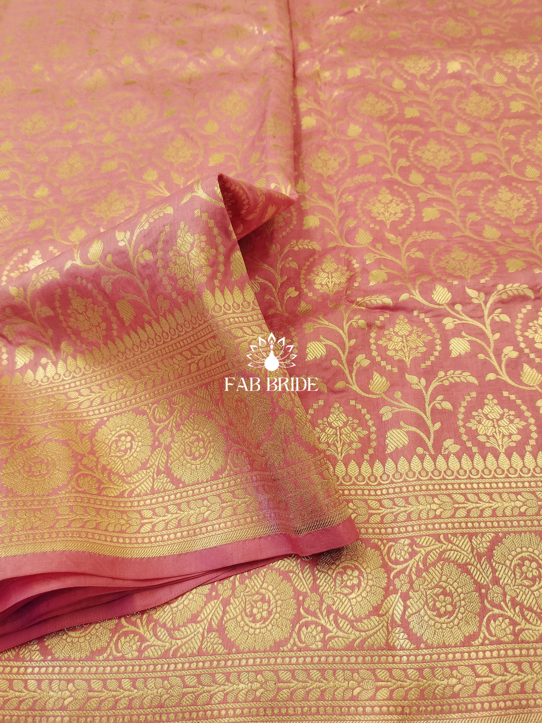 ”BRIDAL BLUSH" SONA-RUPA ZARI PURE SILK BANARASI SAREE