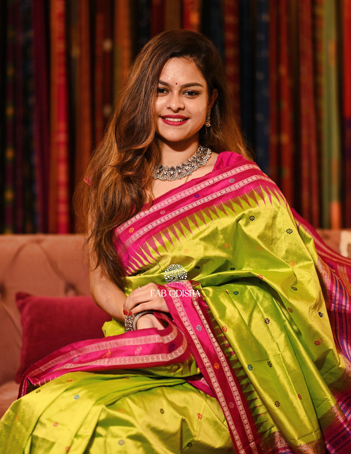 "RAAG-RAGINI" LUSTROUS DOLABEDI SAMBALPURI SILK SAREE