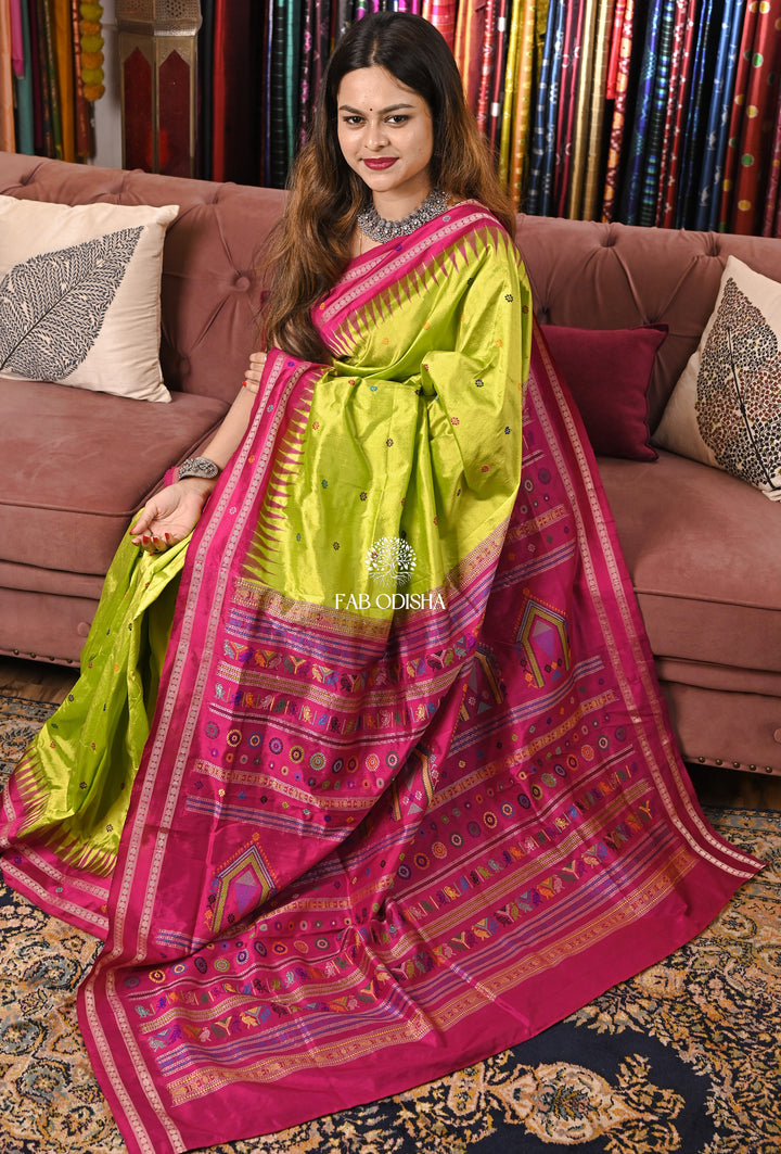 "RAAG-RAGINI" LUSTROUS DOLABEDI SAMBALPURI SILK SAREE