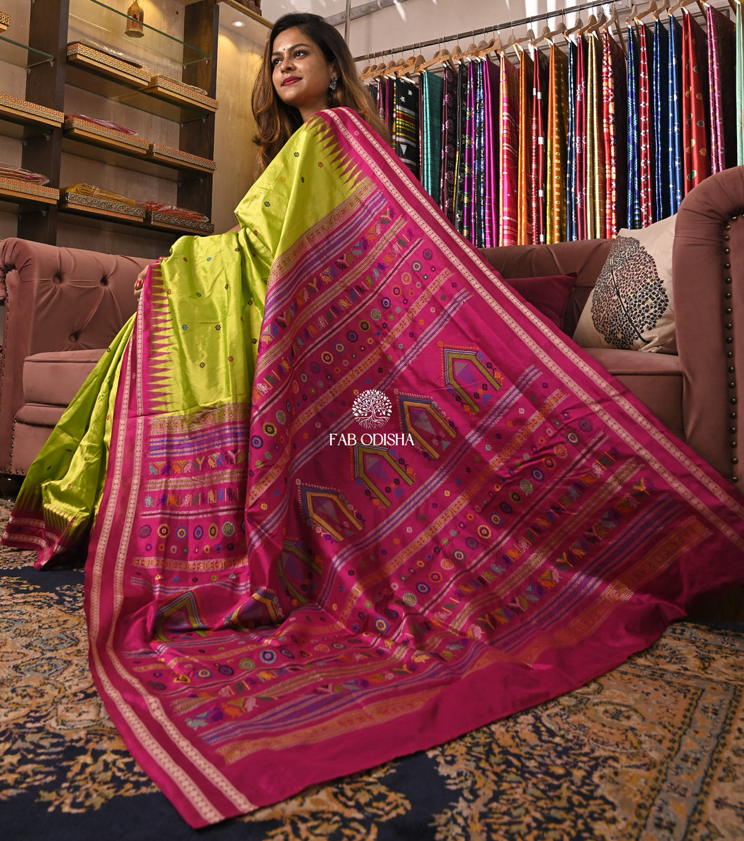 "RAAG-RAGINI" LUSTROUS DOLABEDI SAMBALPURI SILK SAREE