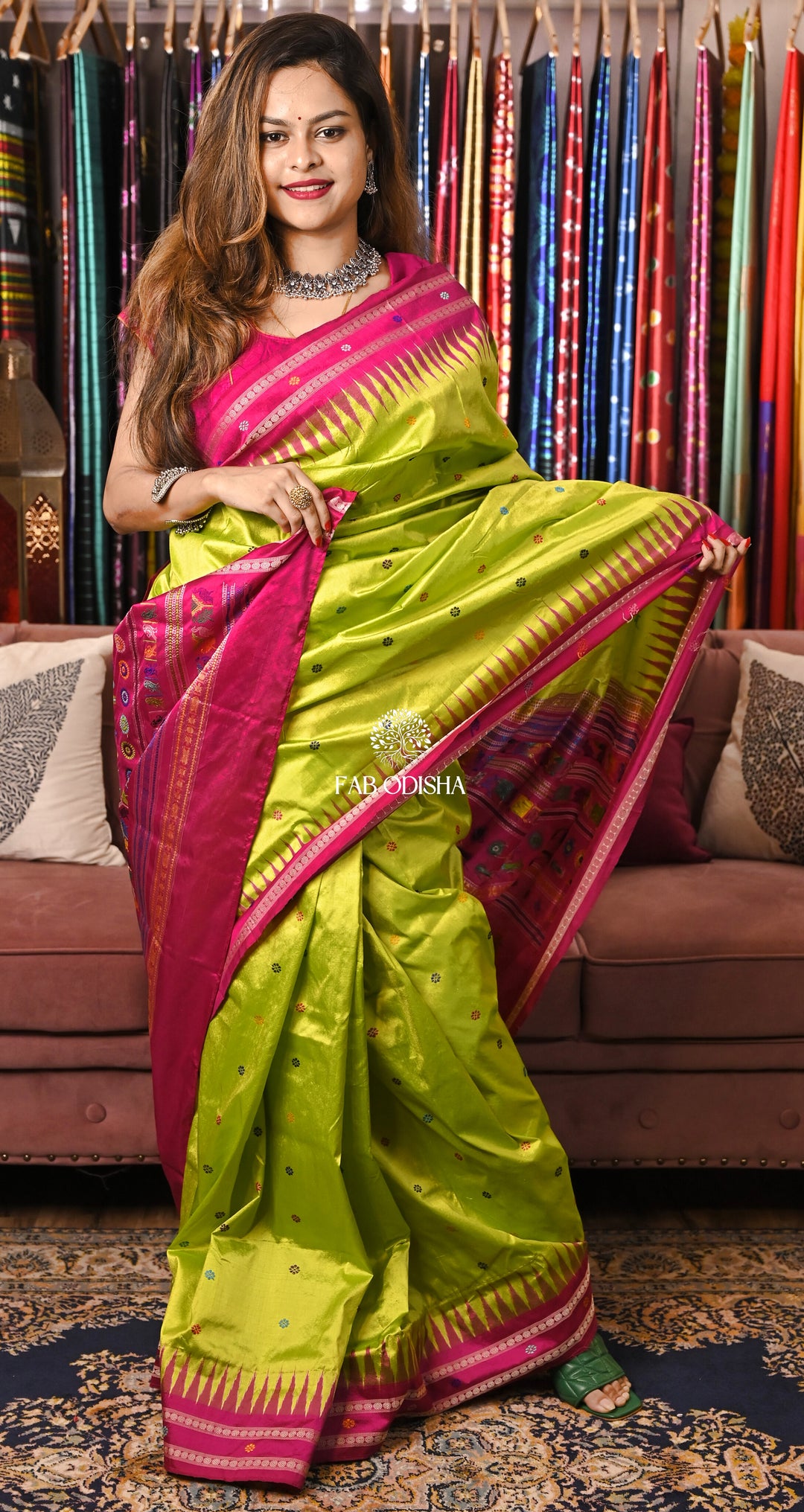 "RAAG-RAGINI" LUSTROUS DOLABEDI SAMBALPURI SILK SAREE