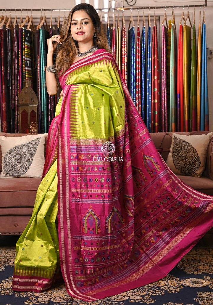 "RAAG-RAGINI" LUSTROUS DOLABEDI SAMBALPURI SILK SAREE