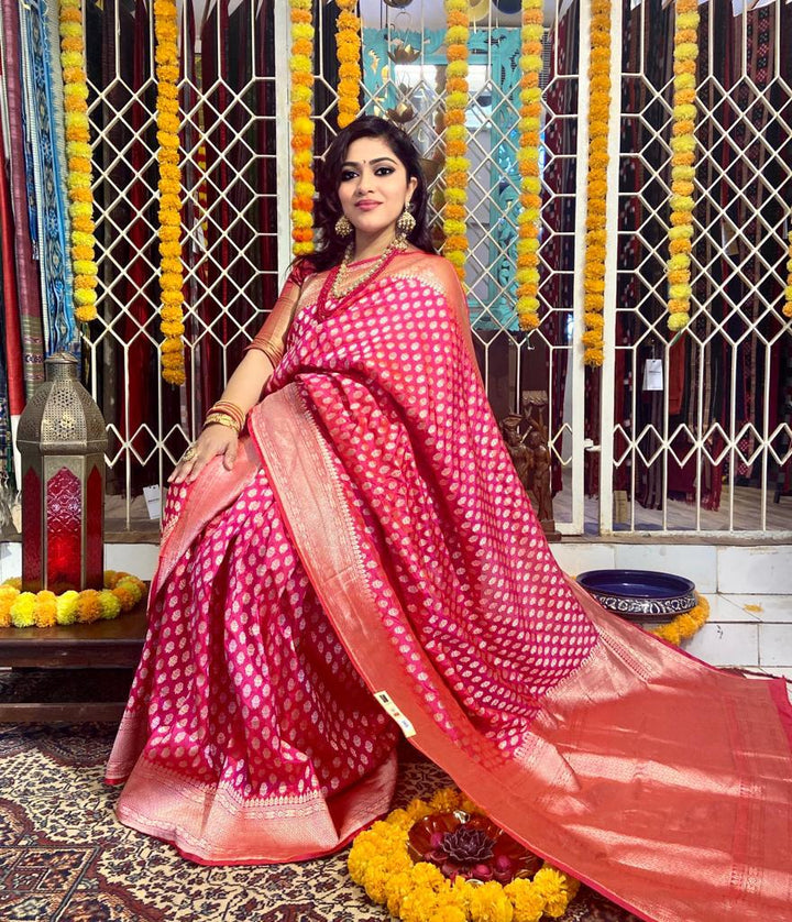 SAMRAGNI ROYAL BRIDAL BANARSI SILK SAREE