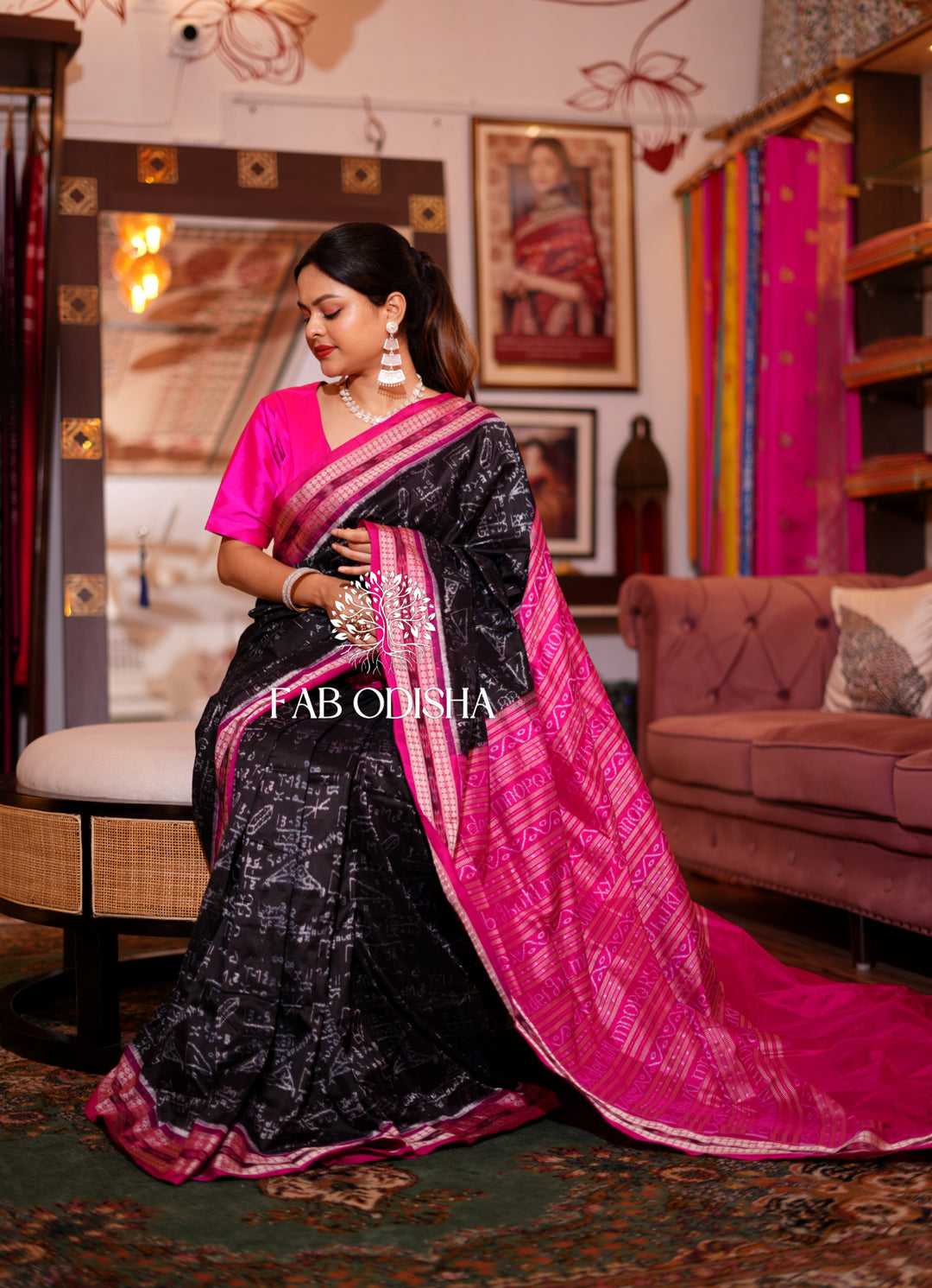 THE ICONIC SHREE GANEET SAMBALPURI BANDHA PATTASILK SAREE