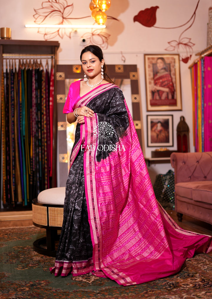 THE ICONIC SHREE GANEET SAMBALPURI BANDHA PATTASILK SAREE