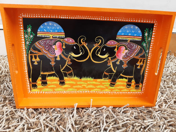 DESIGNER LARGE GAJARAJ TRAY