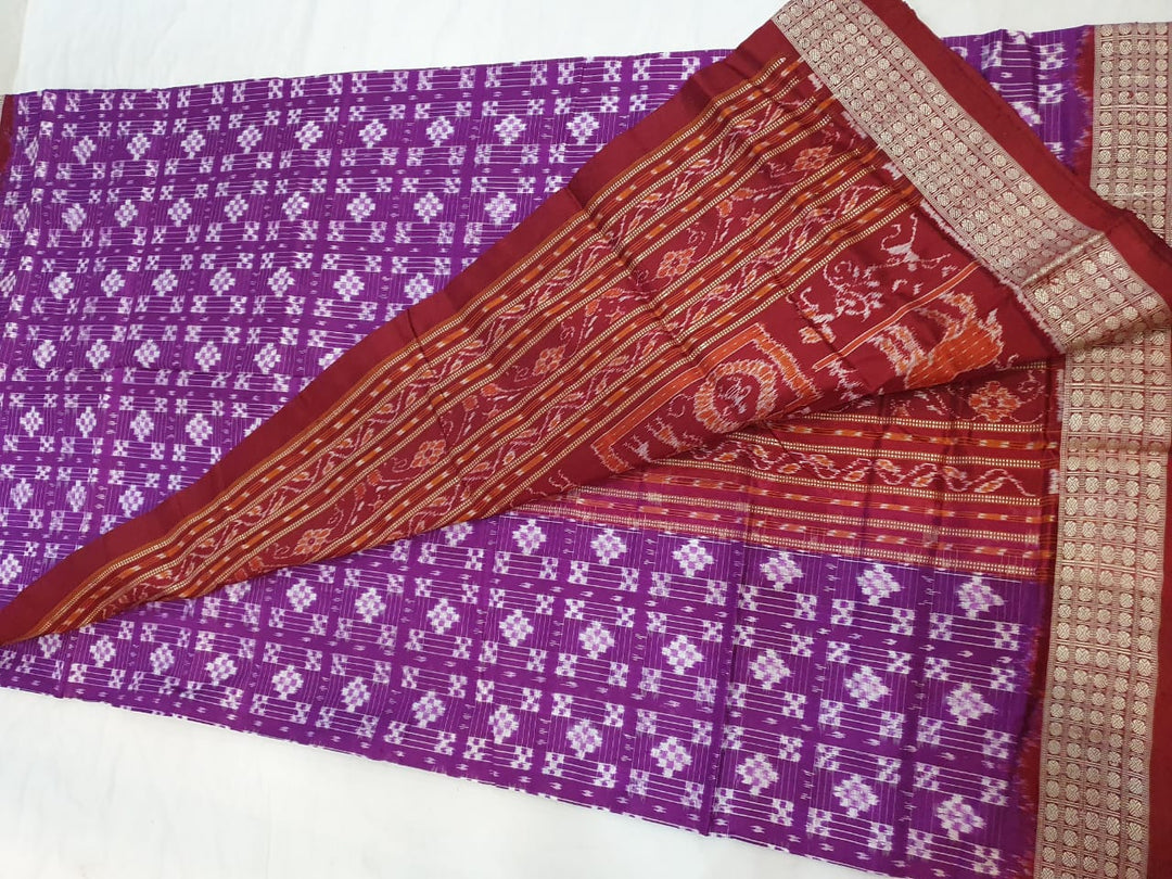 SAMBALPURI  GRAPE-PURPLE KOTHI  PASSAPALI SILK