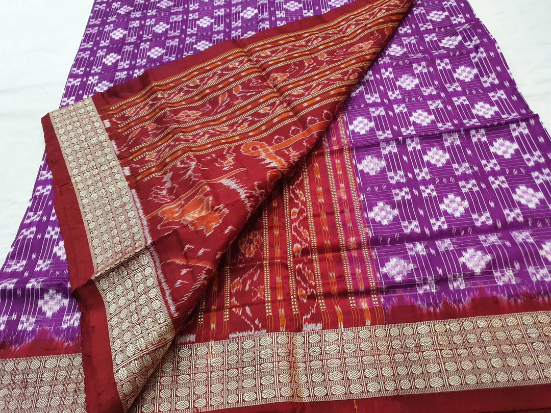 SAMBALPURI  GRAPE-PURPLE KOTHI  PASSAPALI SILK