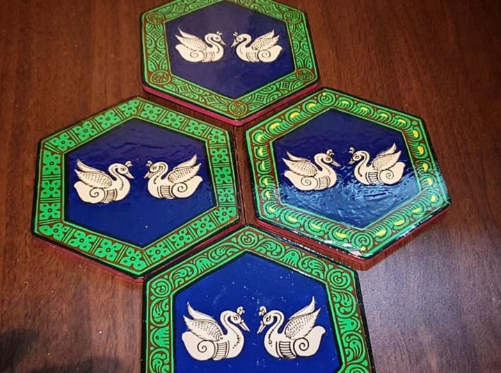 DESIGNER SWAN COASTERS