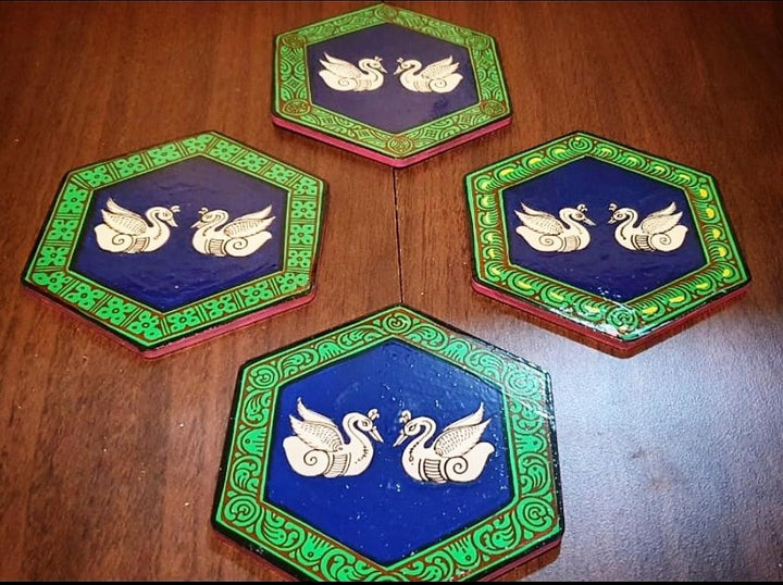 DESIGNER SWAN COASTERS