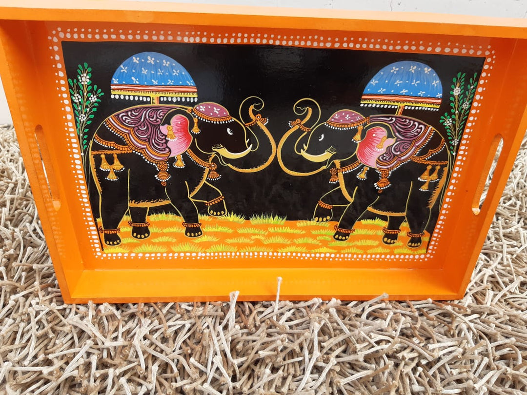 DESIGNER LARGE GAJARAJ TRAY