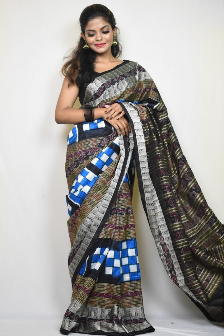 NEELAM  BICHITRAPURI SAMPURI SILK SAREE